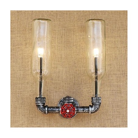 Interruptor de vento industrial retrô Garrafa de água Lâmpada de parede Luz de parede Interruptor de vento industrial retrô Garrafa de água Lâmpada de parede Luz de parede