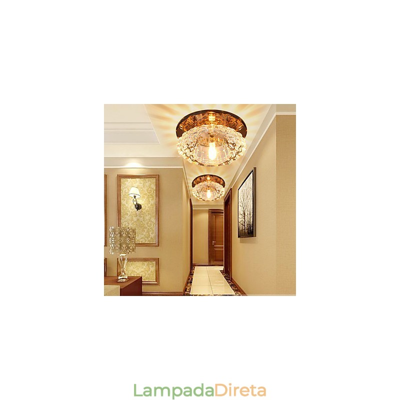 Lâmpada de cristal Smd CreativeTube Spotlight Absorve luz de cúpula