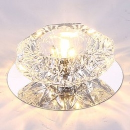 Lâmpada de teto moderna com economia de energia Lâmpada de teto de cristal Lâmpada de teto para baixo