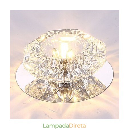 Lâmpada de teto moderna com economia de energia Lâmpada de teto de cristal Lâmpada de teto para baixo Lâmpada de teto moderna com economia de energia Lâmpada de teto de cristal Lâmpada de teto para baixo