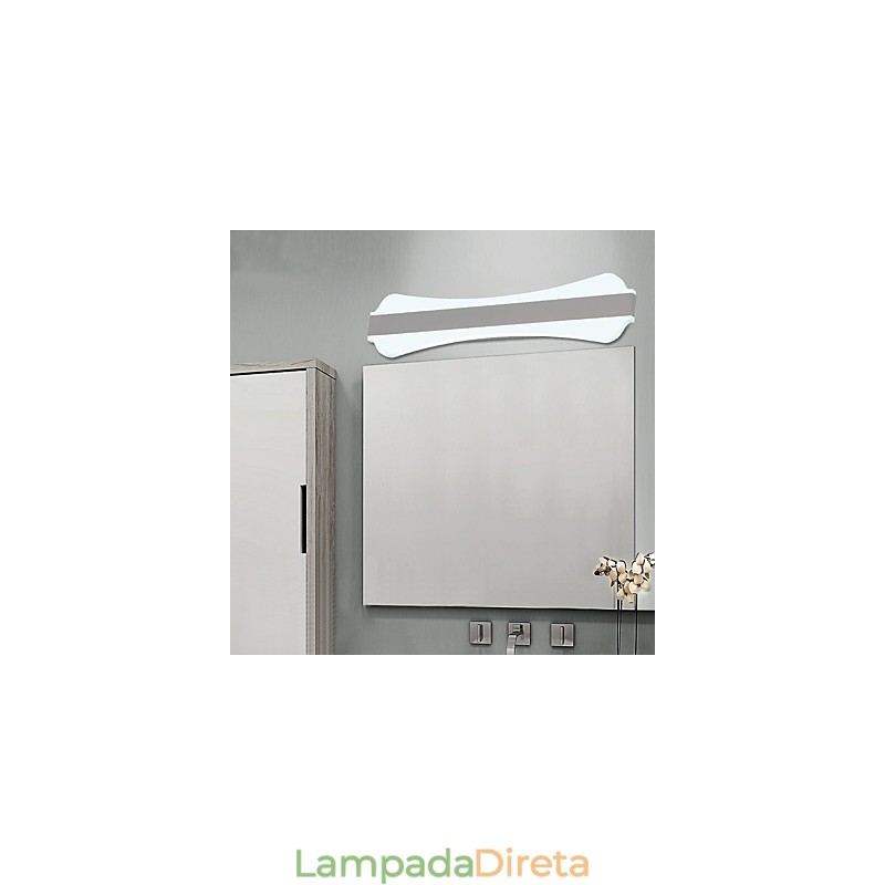 Lâmpada de espelho de alta qualidade de 10 W Luzes de banheiro Luzes de parede de aço inoxidável e acrílico Iluminação de maquiagem