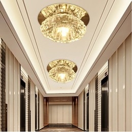 Lâmpada de teto moderna com economia de energia Lâmpada de teto de cristal Lâmpada de teto para baixo