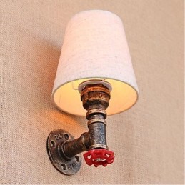 Luminária de parede rústica em latão para iluminação ambiente