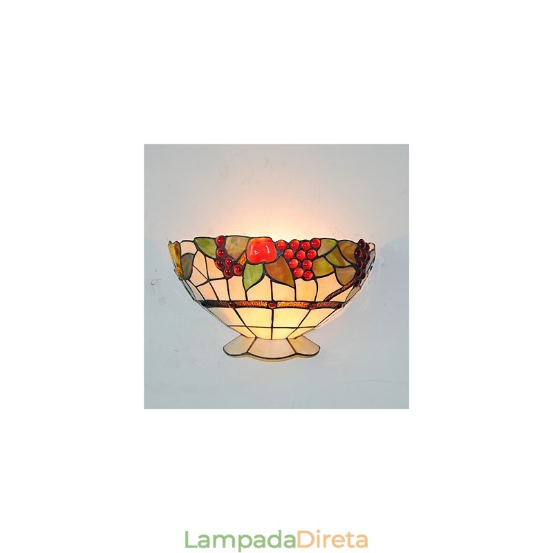 Retro Country Wall Lights Glass Shade Sala de estar Quarto Restaurante Café Bar Wall Spots