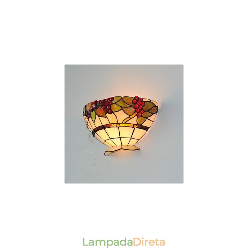 Retro Country Wall Lights Glass Shade Sala de estar Quarto Restaurante Café Bar Wall Spots