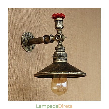 Pintura rústica de chalé para arandelas de parede com luz ambiente Pintura rústica de chalé para arandelas de parede com luz ambiente