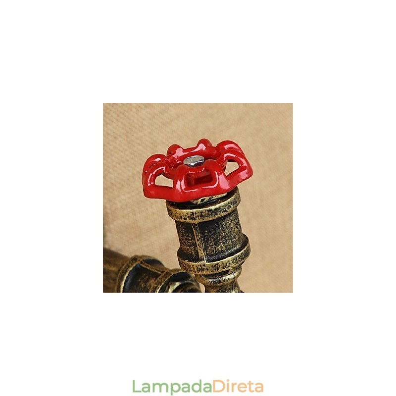 Pintura rústica de chalé para arandelas de parede com luz ambiente