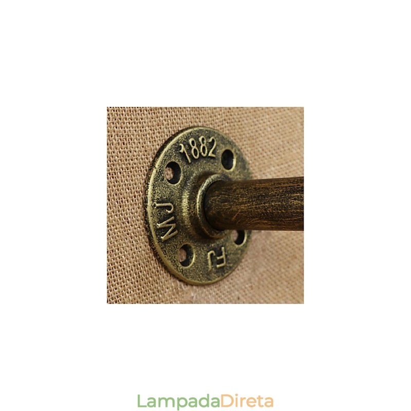 Pintura rústica de chalé para arandelas de parede com luz ambiente