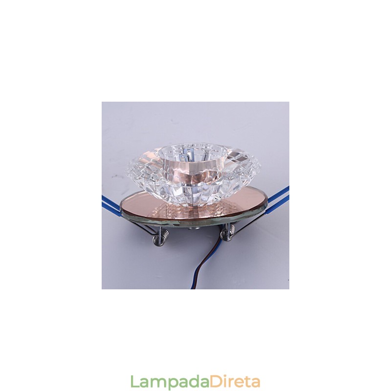 Lâmpada de teto moderna com economia de energia Lâmpada de teto de cristal Lâmpada de teto para baixo