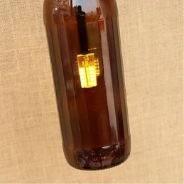 Luminária de parede moderna e criativa com garrafa