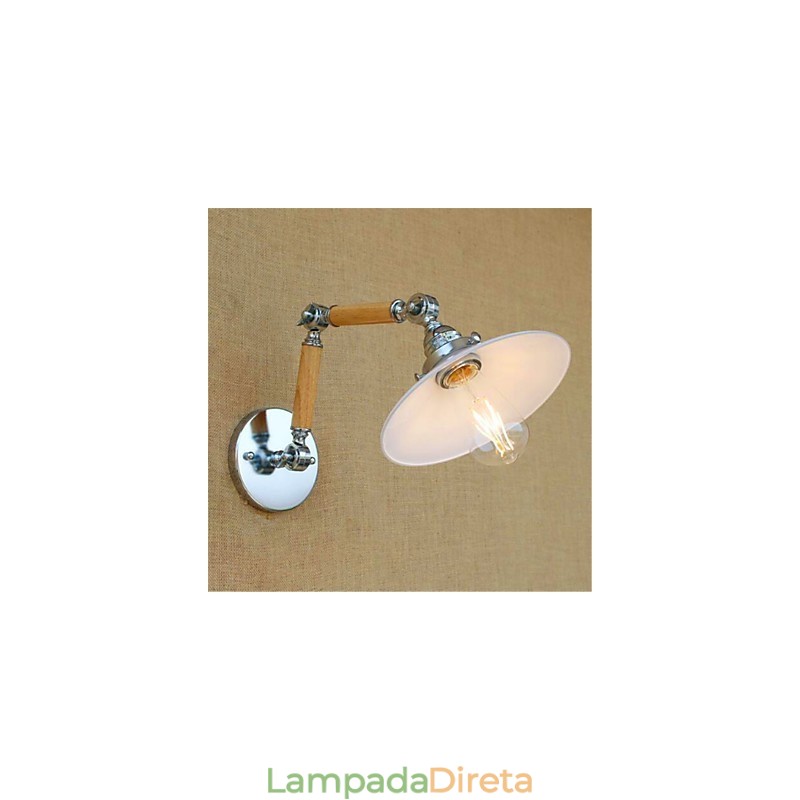 Recurso cromado contemporâneo moderno para luz ambiente de braço oscilante, luzes de braço oscilante, luz de parede
