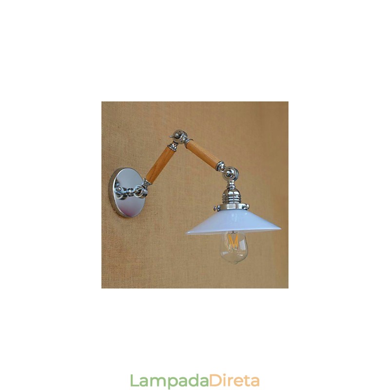 Recurso cromado contemporâneo moderno para luz ambiente de braço oscilante, luzes de braço oscilante, luz de parede