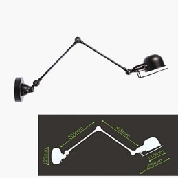 Luzes de braço oscilante modernas e contemporâneas de metal