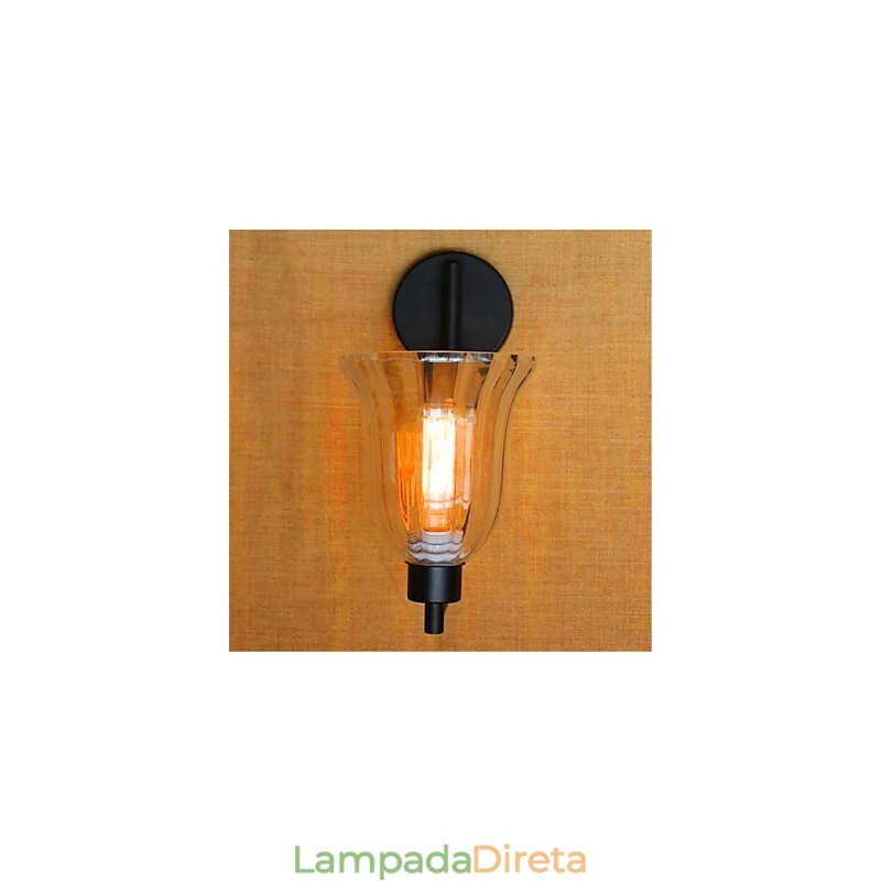 Recurso de acabamento em óxido preto rústico para braço articulado para luz ambiente