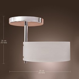 Lustre moderno e contemporâneo estilo mini metal cromado montagem embutida garagem
