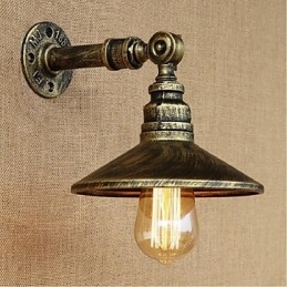 Luminária de parede estilo industrial nórdico com tubo de água