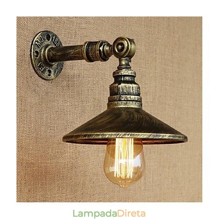 Luminária de parede estilo industrial nórdico com tubo de água Luminária de parede estilo industrial nórdico com tubo de água