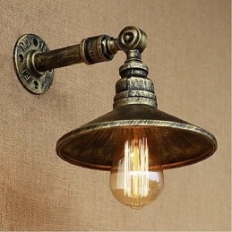 Luminária de parede estilo industrial nórdico com tubo de água