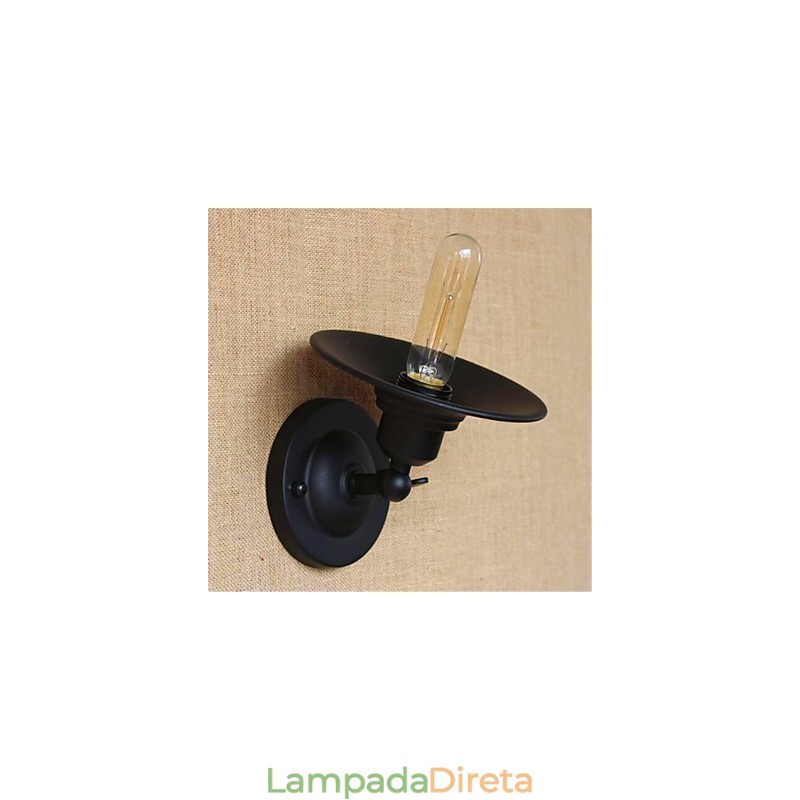 Pintura rústica estilo country para arandelas de parede com luz ambiente e braço articulado
