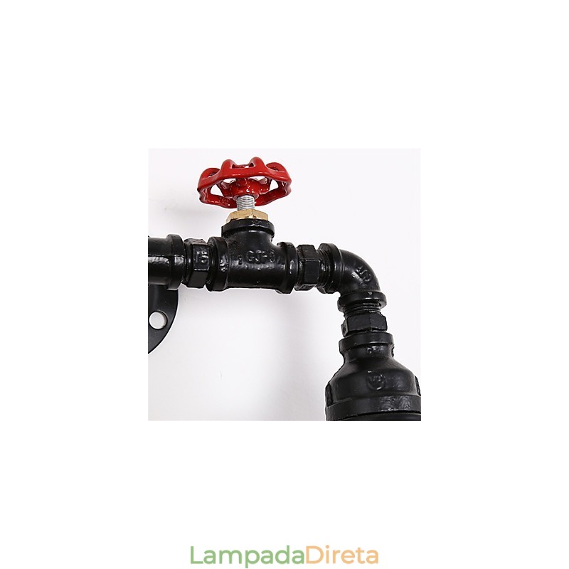 2 Cabeças Retro Industrial Tubo Luzes de Parede Loft Simples Preto Gaiola de Pássaro Metal Sala de Jantar Cozinha Bar Café Decoração iluminação