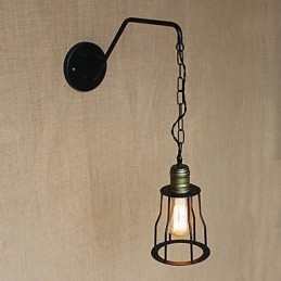 Luminária de parede de ferro para corredores de cadeias de cafés e restaurantes