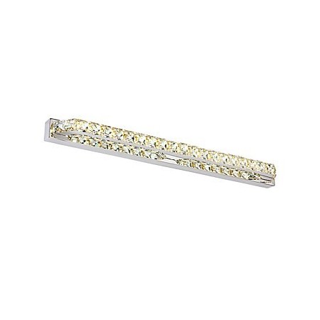 Lâmpada de espelho longa de alta qualidade, luzes de banheiro, metal e cristal, luz de parede Lâmpada de espelho longa de alta qualidade, luzes de banheiro, metal e cristal, luz de parede