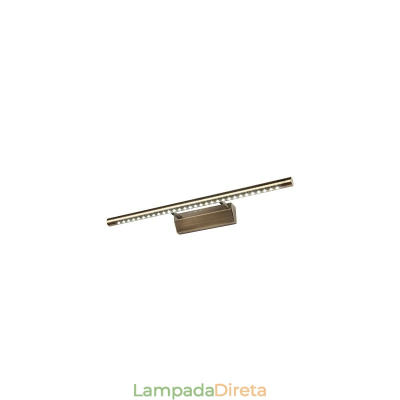 Lâmpada de espelho de tubo redondo de hardware