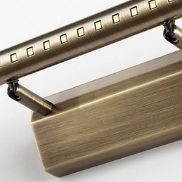 Lâmpada de espelho de tubo redondo de hardware