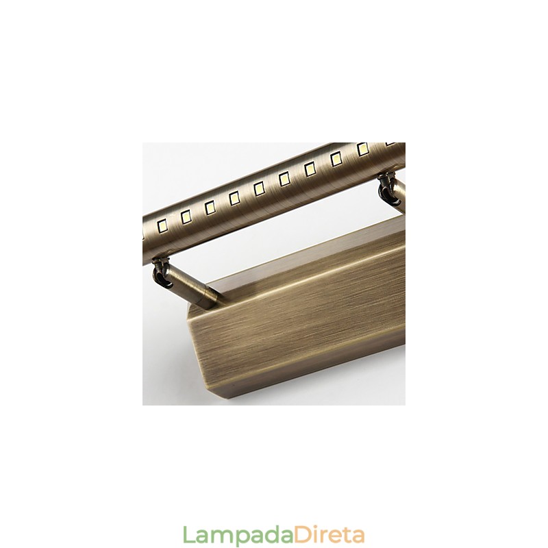 Lâmpada de espelho de tubo redondo de hardware