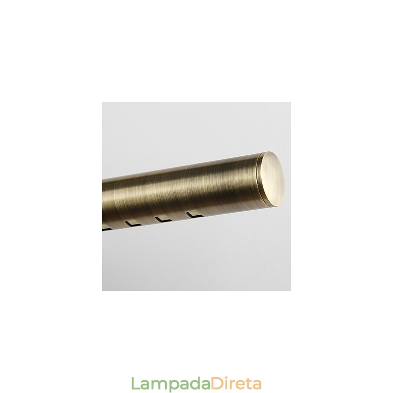 Lâmpada de espelho de tubo redondo de hardware