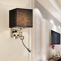 O moderno quarto de hotel lendo tecido criativo corredor varanda lâmpada de cabeceira