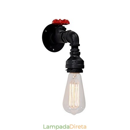 Luzes de parede de tubo de água estilo industrial retrô criativo country metal restaurante café bares mesa de bar arandelas de parede Luzes de parede de tubo de água estilo industrial retrô criativo country metal restaurante café bares mesa de bar arandelas de parede