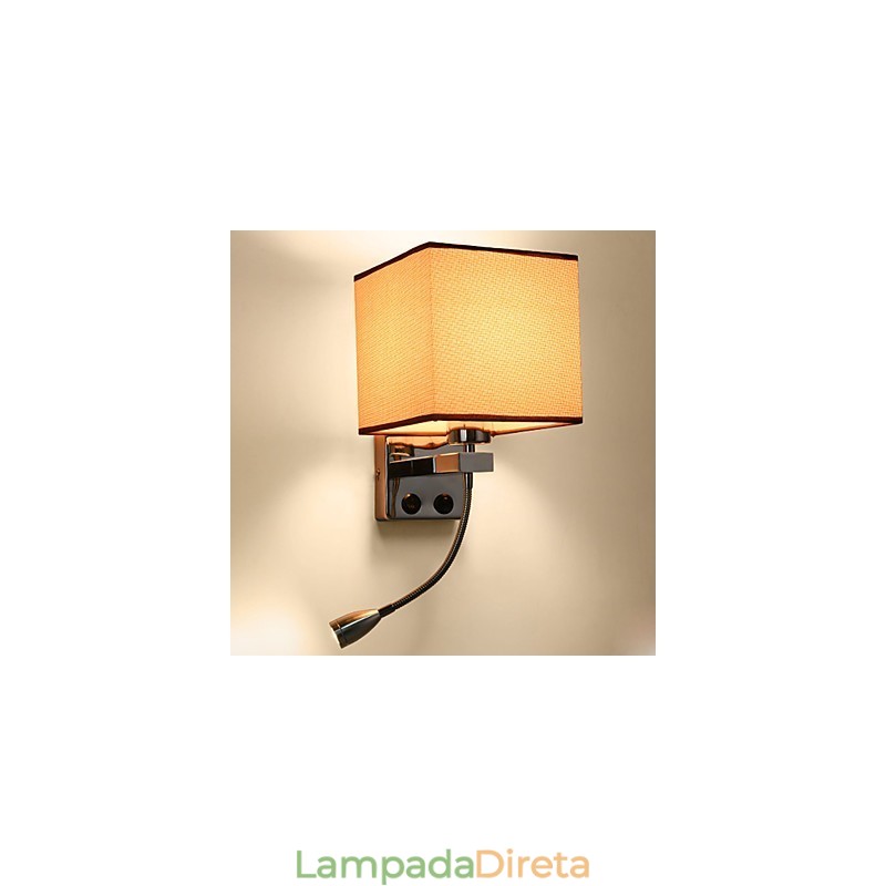 Recurso eletrogalvanizado contemporâneo moderno para arandelas de parede com luz ambiente