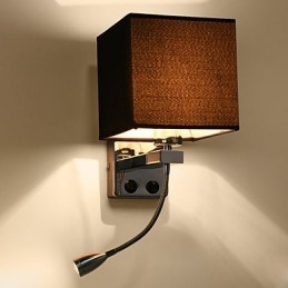 Recurso eletrogalvanizado contemporâneo moderno para arandelas de parede com luz ambiente