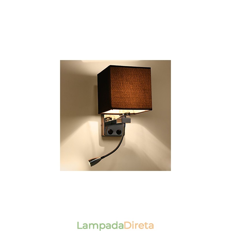 Recurso eletrogalvanizado contemporâneo moderno para arandelas de parede com luz ambiente