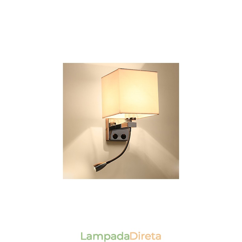 Recurso eletrogalvanizado contemporâneo moderno para arandelas de parede com luz ambiente
