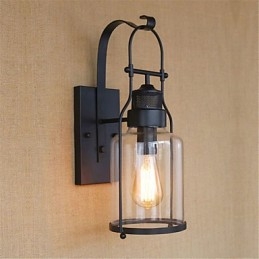Lodge rústico Country Retro Black Oxide Finish Recurso para proteção ocular Luz ambiente