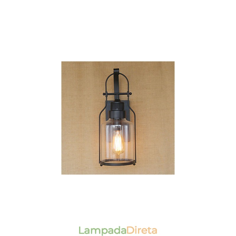 Lodge rústico Country Retro Black Oxide Finish Recurso para proteção ocular Luz ambiente