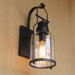 Lodge rústico Country Retro Black Oxide Finish Recurso para proteção ocular Luz ambiente