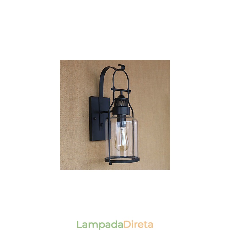 Lodge rústico Country Retro Black Oxide Finish Recurso para proteção ocular Luz ambiente