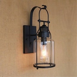 Lodge rústico Country Retro Black Oxide Finish Recurso para proteção ocular Luz ambiente
