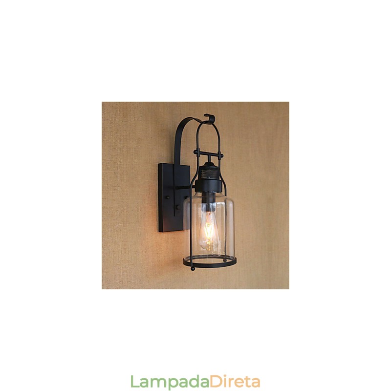 Lodge rústico Country Retro Black Oxide Finish Recurso para proteção ocular Luz ambiente