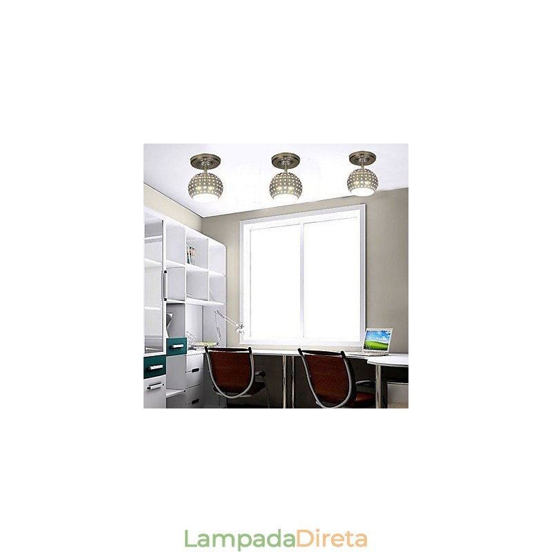 Mini estilo contemporâneo moderno metal galvanizado montagem embutida
