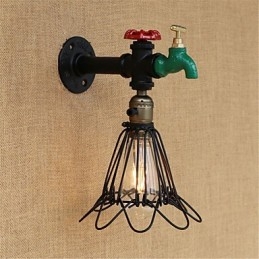 Recurso de pintura retrô country para arandelas de parede de luz ambiente estilo mini