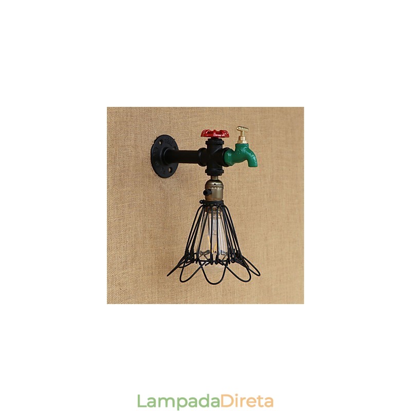 Recurso de pintura retrô country para arandelas de parede de luz ambiente estilo mini
