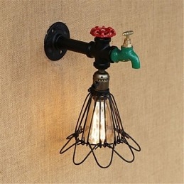 Recurso de pintura retrô country para arandelas de parede de luz ambiente estilo mini