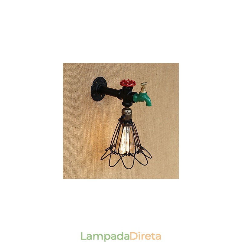 Recurso de pintura retrô country para arandelas de parede de luz ambiente estilo mini