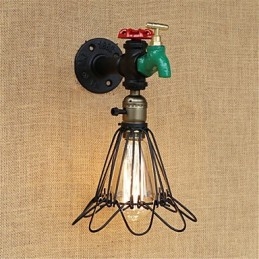 Recurso de pintura retrô country para arandelas de parede de luz ambiente estilo mini