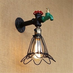 Recurso de pintura retrô country para arandelas de parede de luz ambiente estilo mini
