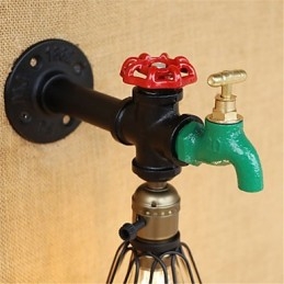Recurso de pintura retrô country para arandelas de parede de luz ambiente estilo mini